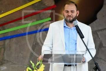 Pregón de La Viña a cargo del alcalde de Telde y actuación del humorista Maestro Florido (Foto Antonio Alí y TA)